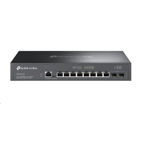 Obrázek TP- Link OMADA switch SG3210X- M2 (8 x 2x5GbELAN, 2xSFP+, 2xConsole, fanless)