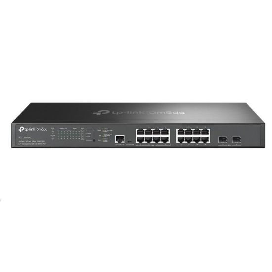 Obrázek TP- Link OMADA switch SG3218XP- M2 (16 x 2, 5GbELAN, 2xSFP+, 8xPoE+, 240 W, 2xConsole)