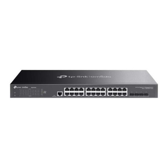 Obrázek TP- Link OMADA switch SG3428X (24xGbE, 4xSFP+, 2xConsole, fanless)