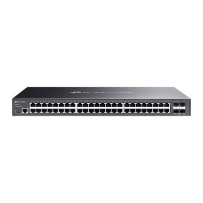 Obrázek TP- Link OMADA switch SG3452X (48xGbE, 4xSFP+, 2xconsole, fanless)