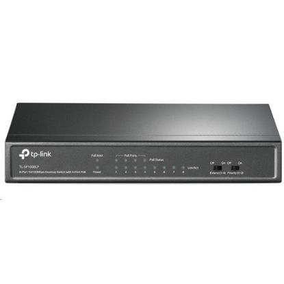 Obrázek TP- Link switch TL- SF1008LP (8 x 100Mb/ s, 4xPoE, 41 W, fanless)
