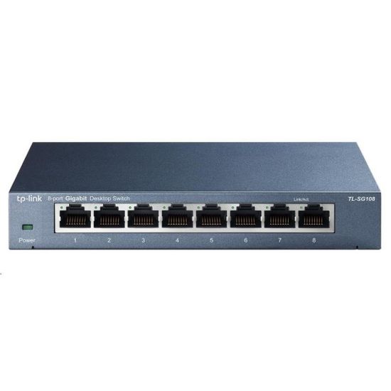 Obrázek TP- Link switch TL- SG108 (8xGbE, fanless)