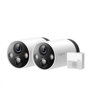 Obrázek TP- Link Tapo C420S2 - 2x Tapo C420, 1x Tapo H200 (4MP, 2K QHD, IR 15m, WiFi, micro SD card, IP65)
