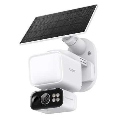 Obrázek TP- Link Tapo C615F KIT venkovní kamera se světlometem, solární panel (3MP, 2K, 1296p, IR, WiFi, micro SD card, IP65)