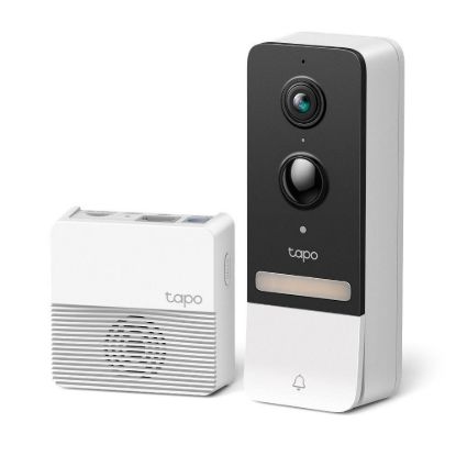 Obrázek TP- Link Tapo D230S1 Chytrý video zvonek Tapo T230S1 1xTapo D230, 1xTapo H200 (5MP, 2K, WiFi, IR 8m, 1xGbE, microSD)
