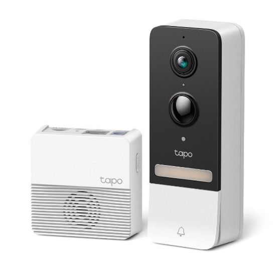 Obrázek TP- Link Tapo D230S1 Chytrý video zvonek Tapo T230S1 1xTapo D230, 1xTapo H200 (5MP, 2K, WiFi, IR 8m, 1xGbE, microSD)