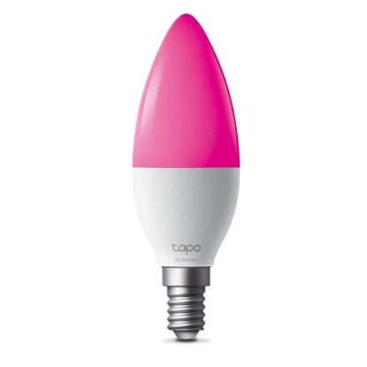 Obrázek TP- Link Tapo L430C chytrá WiFi stmívatelná LED žárovka (barevná, 2500K- 6500K, 470lm, 2, 4GHz, E14)