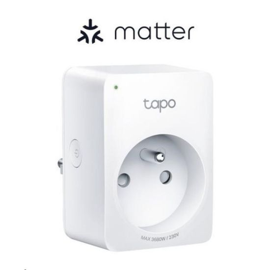 Obrázek TP- Link Tapo P110M chytrá WiFi mini zásuvka (3680 W, 16A, 2, 4 GHz, BT, Matter certified)