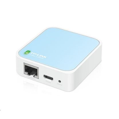 Obrázek TP- Link TL- WR802N WiFi4 router (N300, 2, 4GHz, 1 x 100Mb/ s LAN/ WAN, 1xmicroUSB)