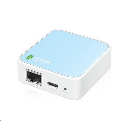 Obrázek TP- Link TL- WR802N WiFi4 router (N300, 2, 4GHz, 1 x 100Mb/ s LAN/ WAN, 1xmicroUSB)