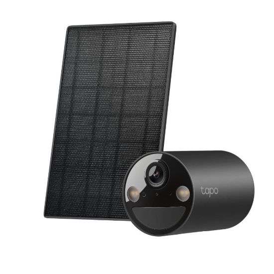 Obrázek TP- Link Tapo C411 KIT venkovní kamera, solární panel (3MP, 2K QHD, 1296p, IR 9m, WiFi, micro SD card, IP65)