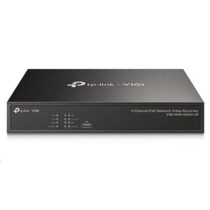 Obrázek TP- Link VIGI NVR1004H- 4P, videorekordér, 4 channels, 4xPoE, 1xSATA, 1 x 100Mb/ s LAN, 2xUSB2.0, 1xHDMI, 1xVGA