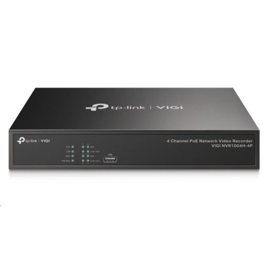 Obrázek TP- Link VIGI NVR1004H- 4P, videorekordér, 4 channels, 4xPoE, 1xSATA, 1 x 100Mb/ s LAN, 2xUSB2.0, 1xHDMI, 1xVGA