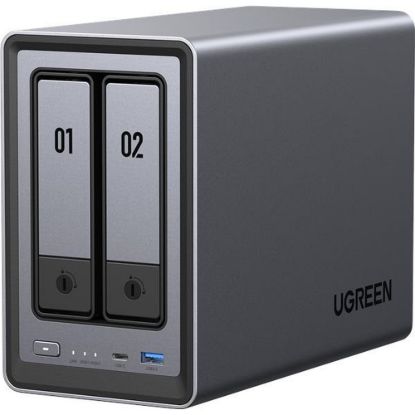 Obrázek UGREEN NASync DXP2800 (4C/ IntelN100/ 3, 4GHz/ 8 GBRAM/ 2xSATA/ 2xM.2/ 1 x 2, 5GbE/ 2xUSB2.0/ 2xUSB3.2/ 1xUSB- C/ HDMI)
