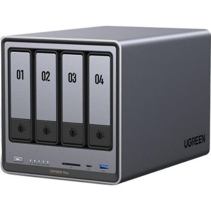 Obrázek UGREEN NASync DXP4800 Plus (6C/ Gold8505/ 4, 4GHz/ 8 GBRAM/ 4xSATA/ 2xM.2/ 1 x 2, 5GbE/ 1 x 10GbE/ 2xUSB2.0/ 2xUSB…