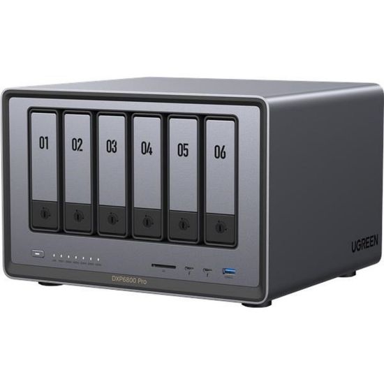 Obrázek UGREEN NASync DXP6800 Pro (10C/ i5- 1235U/ 4, 4GHz/ 8 GBRAM/ 6xSATA/ 2xM.2/ 2 x 10GbE/ 1xPCIe/ 2xTB/ 2xUSB…