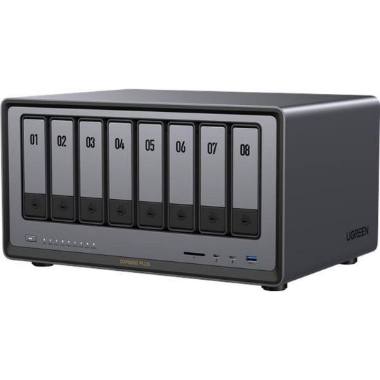 Obrázek UGREEN NASync DXP8800 Plus (10C/ i5- 1235U/ 4, 4GHz/ 8 GBRAM/ 8xSATA/ 2xM.2/ 2 x 10GbE/ 1xPCIe/ 2xTB/ 2xUSB…