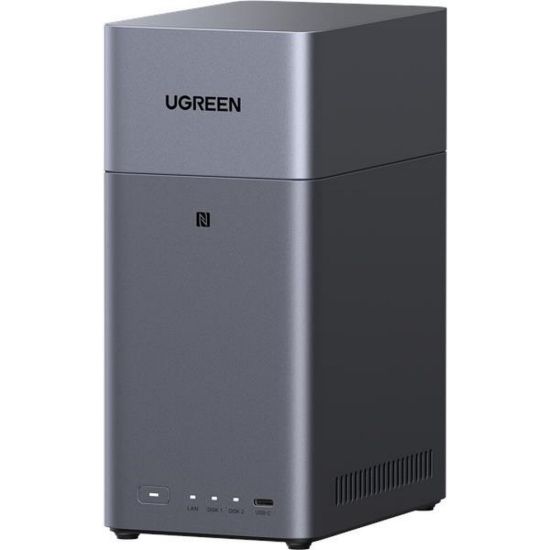 Obrázek UGREEN NASync DH2300 (2 x 4C/ RockchipA76+A55/ 2, 2GHz/ 4 GBRAM/ 2xSATA/ 1xGbE/ 2xUSB3.2/ 1xUSB- C/ HDMI)