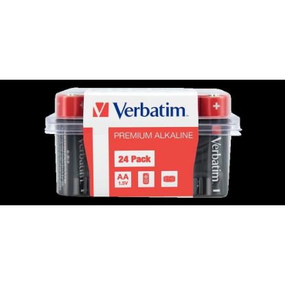 Obrázek VERBATIM Alkalická Baterie AA 24 Pack / LR6