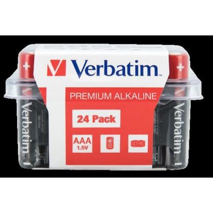 Obrázek VERBATIM Alkalická Baterie AAA 24 Pack / LR03