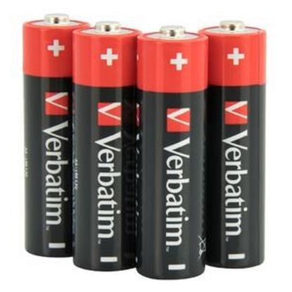 Obrázek VERBATIM Alkalické baterie AA, 4 PACK , LR6