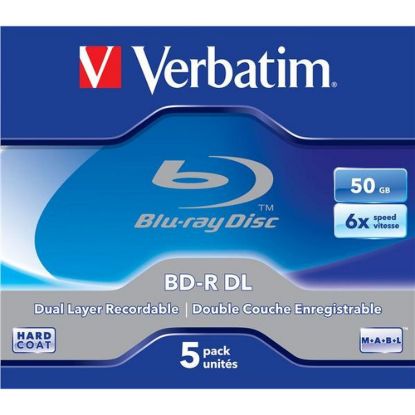 Obrázek VERBATIM BD- R(5- pack)/ DualLayer/ Jewel/ 6X/ 50 GB