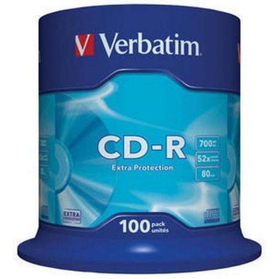 Obrázek VERBATIM CD- R(100- Pack)Spindle/ EP/ DL/ 52x/ 700MB
