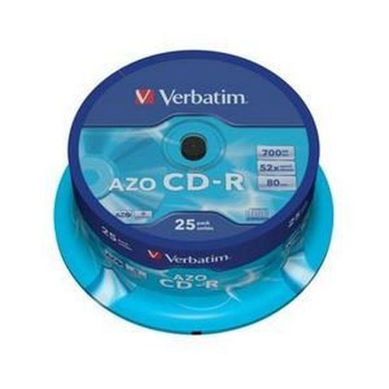 Obrázek VERBATIM CD- R(25- Pack)Spindle/ Crystal/ DLP/ 52x/ 700MB