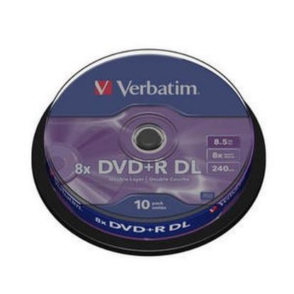 Obrázek VERBATIM DVD+R(10- pack) Double layer/ 8x/ 8.5 GB/ spindle