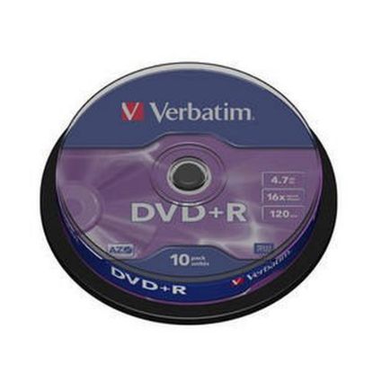Obrázek VERBATIM DVD+R(10- Pack)Spindle/ General Retail/ 16x/ 4.7 GB