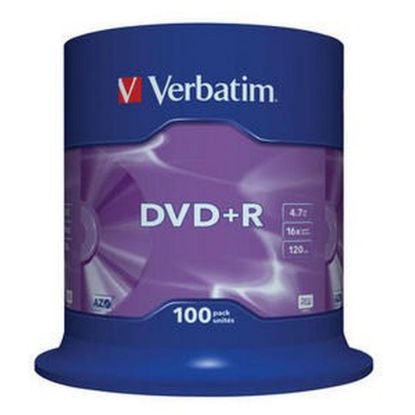 Obrázek VERBATIM DVD+R(100- Pack)Spindle/ General Retail/ 16x/ 4.7 GB