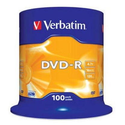 Obrázek VERBATIM DVD- R(100- Pack)Spindle/ General Retail/ 16x/ 4.7 GB