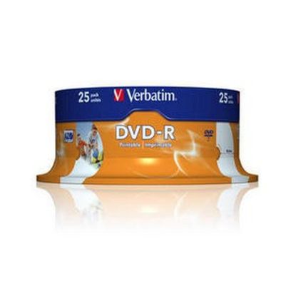 Obrázek VERBATIM DVD- R(25- Pack)Spindle/ Inkjet Printable/ 16x/ 4.7 GB