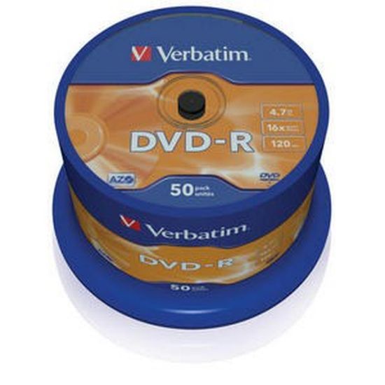 Obrázek VERBATIM DVD- R(50- Pack)Spindle/ General Retail/ 16x/ 4.7 GB