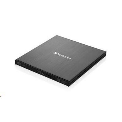 Obrázek VERBATIM externí mechanika Slimline Blu- ray Rewriter USB 3.0 Zdarma BR Disc 25 GB (CD DVD BD Mdisc) +NERO