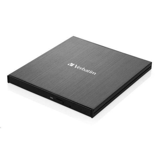 Obrázek VERBATIM externí mechanika Slimline Blu- ray Writer (USB- C, USB 3.0) Zdarma BR Disc 25 GB (CD DVD BD + NERO