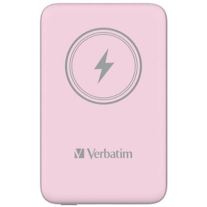 Obrázek VERBATIM Powerbanka Charge 'n' Go, Magnetická, 10000 mAh, USB- C, Růžová