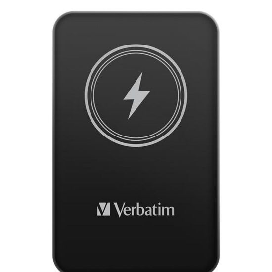 Obrázek VERBATIM Powerbanka Charge 'n' Go, Magnetická, 5000 mAh, USB- C, Černá