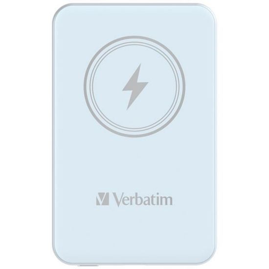 Obrázek VERBATIM Powerbanka Charge 'n' Go, Magnetická, 5000 mAh, USB- C, Modrá