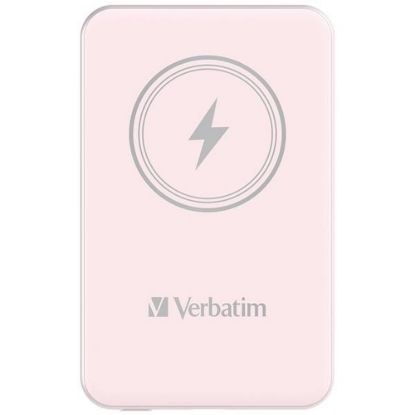 Obrázek VERBATIM Powerbanka Charge 'n' Go, Magnetická, 5000 mAh, USB- C, Růžová