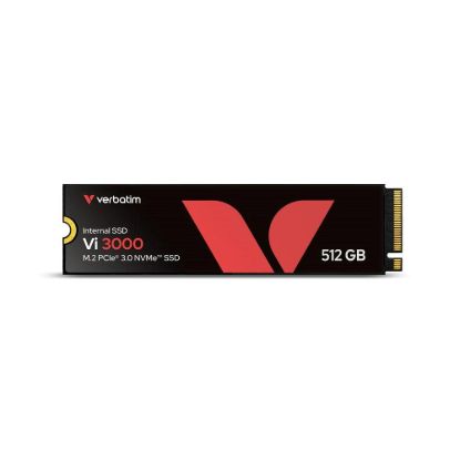 Obrázek VERBATIM SSD Vi3000 Internal PCIe NVMe M.2 SSD 512 GB , W 2500/ R 3300 MB/ s