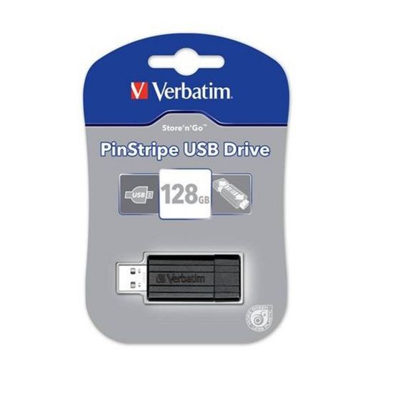 Obrázek VERBATIM USB Flash Disk Store 'n' Go PinStripe 128 GB - Black