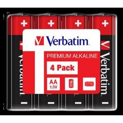 Obrázek VERBATIM Alkalické baterie AA, 4 Pack - Shrink