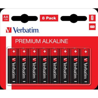 Obrázek VERBATIM Alkalické baterie AA, 8 PACK , LR6