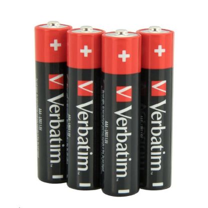 Obrázek VERBATIM Alkalické baterie AAA, 4 Pack - Shrink, LR3