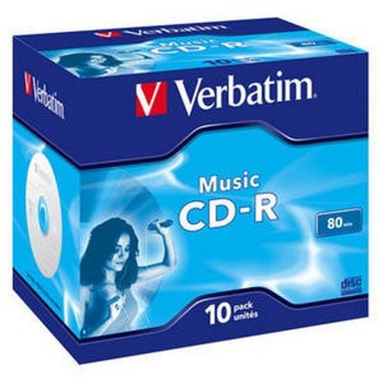 Obrázek VERBATIM CD- R(10- pack)Audio/ Live it!/ Colour/ Jewel/ 80Min