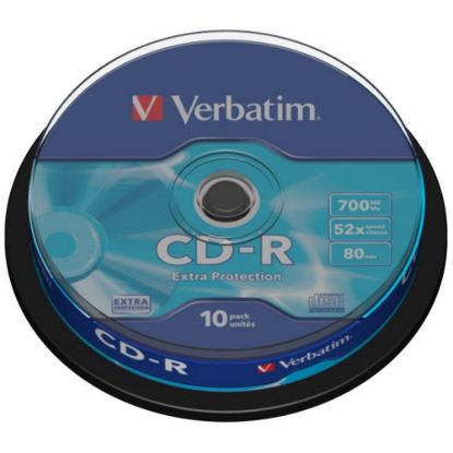 Obrázek VERBATIM CD- R(10- Pack)Spindle/ EP/ DL/ 52x/ 700MB