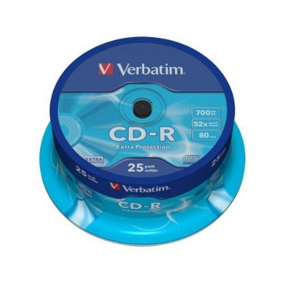 Obrázek VERBATIM CD- R(25- Pack)Spindle/ Extra Protection/ DL/ 52x/ 700MB