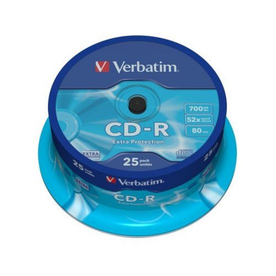 Obrázek VERBATIM CD- R(25- Pack)Spindle/ Extra Protection/ DL/ 52x/ 700MB