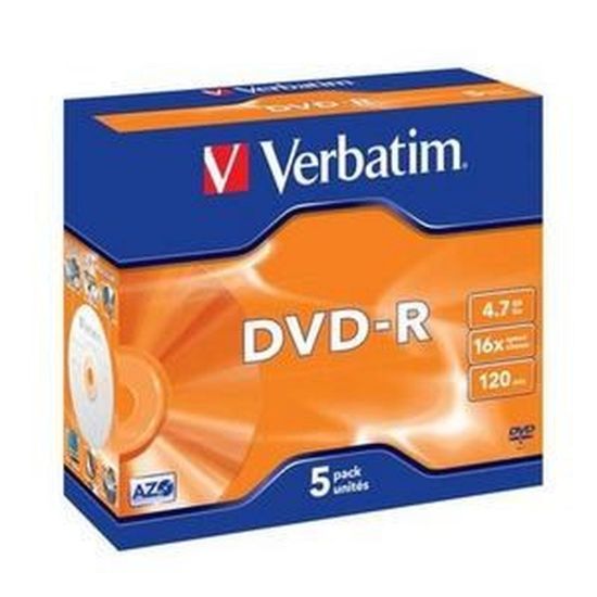 Obrázek VERBATIM DVD- R (5- pack)Jewel/ 16x/ 4.7 GB